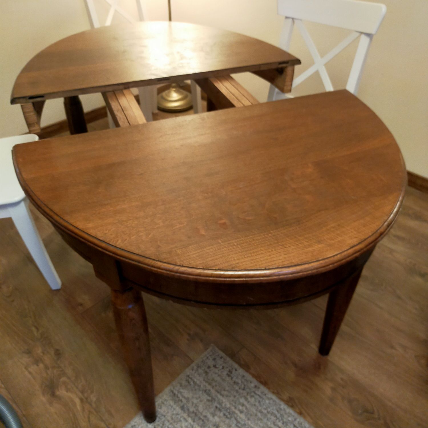 Dębowy stół z litego drewna, duży stół
