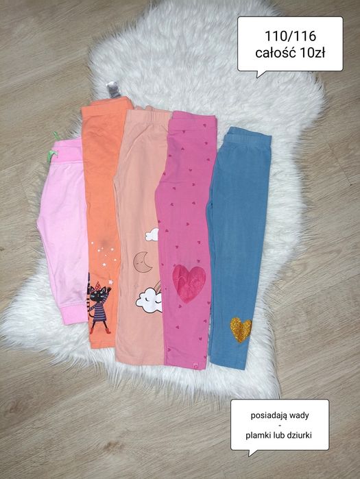 Zestaw spodni / leginsów rozmiar 110/116