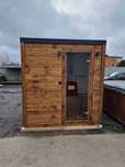NOWA sauna ogrodowa z piecem elektrycznym Wi-Fi LED ceber chochla