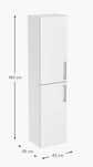 Lakierowana Szafka łazienkowa Połysk Westwing VitrA Bad Orna 180x42x36