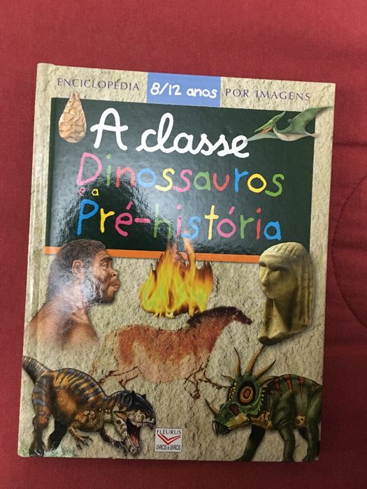Vendo enciclopédia por imagens "A classe Dinossauros e a Pré-História"