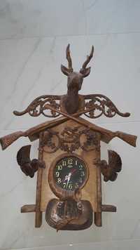 Zegar drewniany ręcznie wykonany
