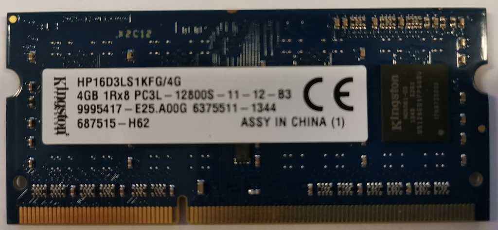 Pamięć RAM DDR3 Kingston HP16D3LS1KFG/4G 4 GB
