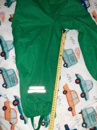 Spodnie z polarem wodoodporne Tchibo 98-104 zielone zimowe