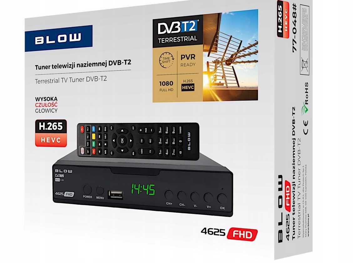 FULL HD !!! Dekoder Telewizyjny DVBT-2