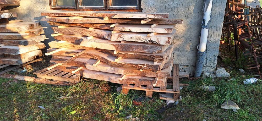 Tarcica jesionowa - blaty na stoły, ławy grubość 10 i 5 cm