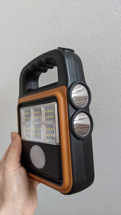 HS-8020A / HS-8020B  - LED ліхтарик + USB Power bank + сонячна панель