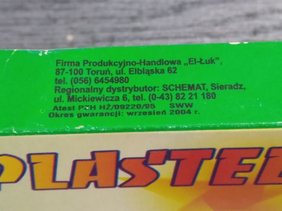Stara plastelina szkolna Schemat