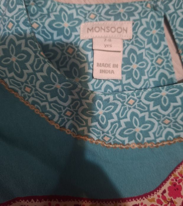 Sukienka Monsoon Boho Zielona Etno