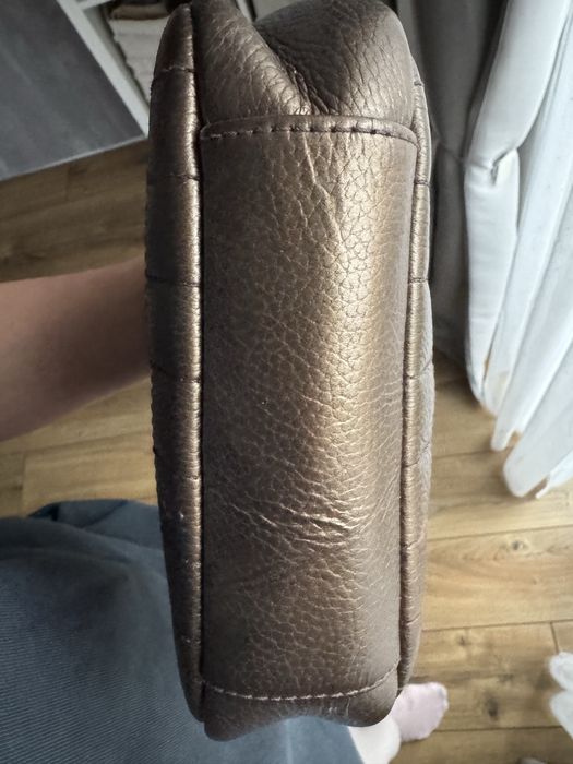 Сумка Intent золота шкіряна крос боді