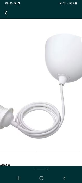 Oprawka Kabel do lampy wiszącej ikea nowy 1,80