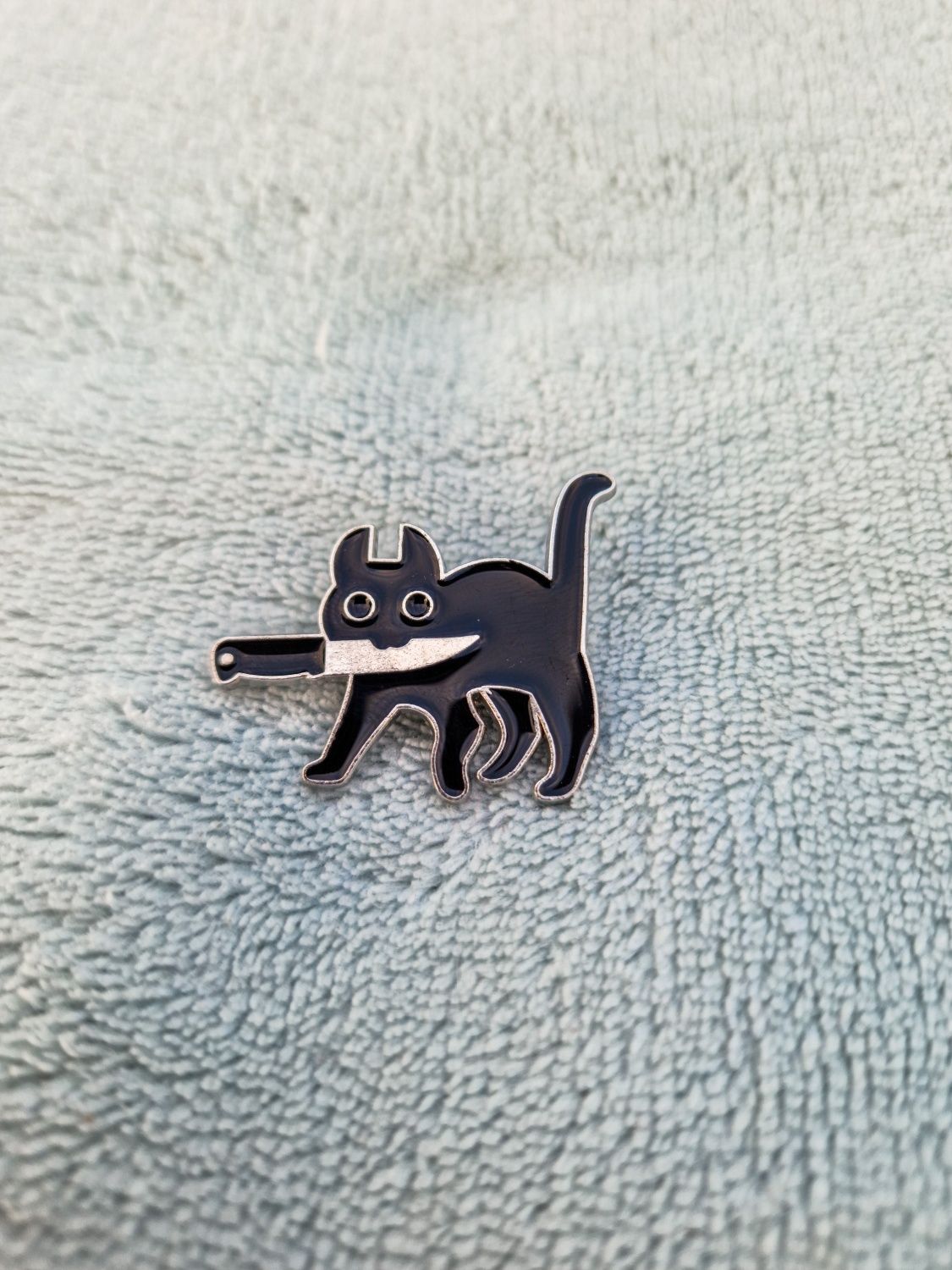Przypinka pin wpinka broszka alternative kot
Cat halloween gothic