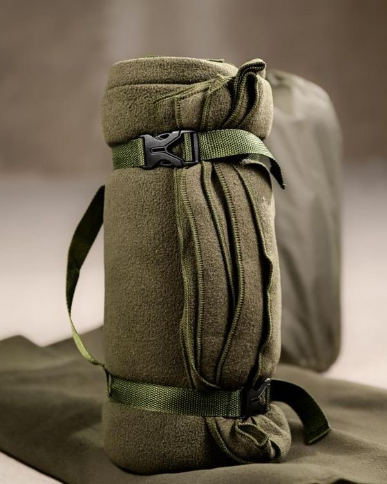 Тактичний флісовий плед, тепла похідна ковдра з чохлом