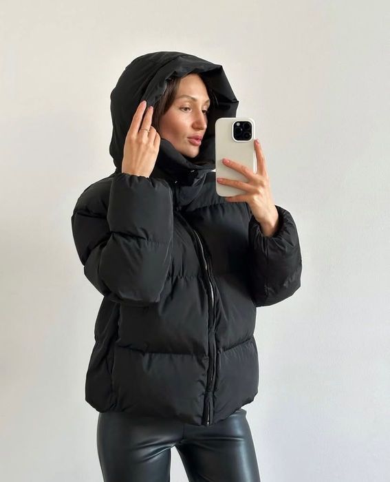 Зимовий теплий пуховик