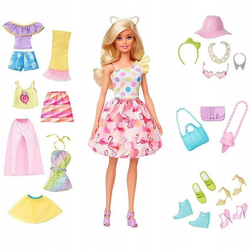 Barbie Zestaw do stylizacji garderoba szafa lalka ubranka GFB83