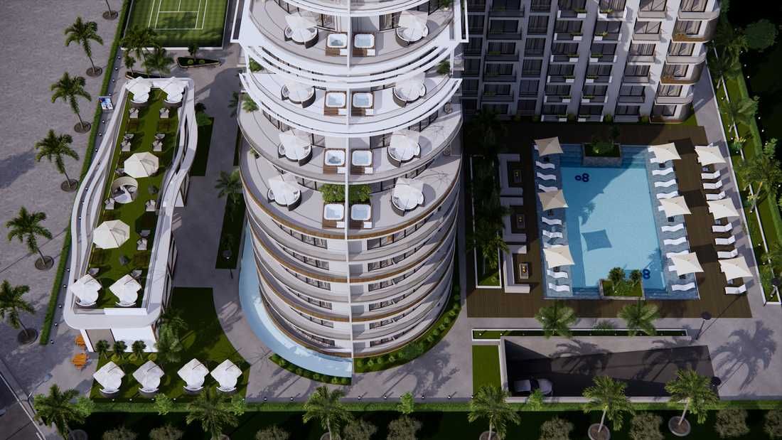 Апартаменты в  курортном комплексе, Газиверен,Северный Кипр