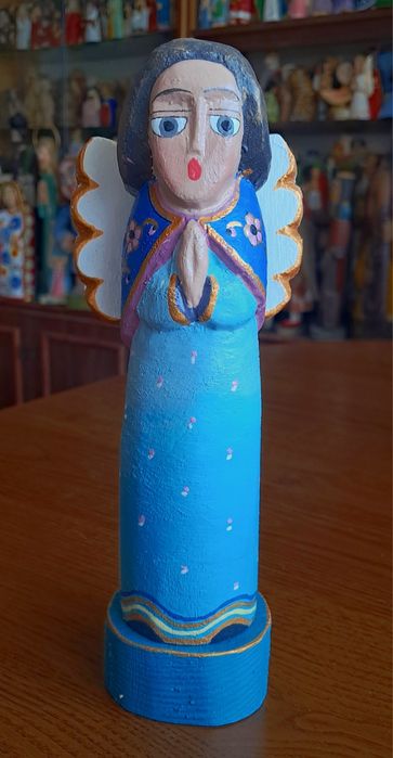 Anioł rzeźba ludowa