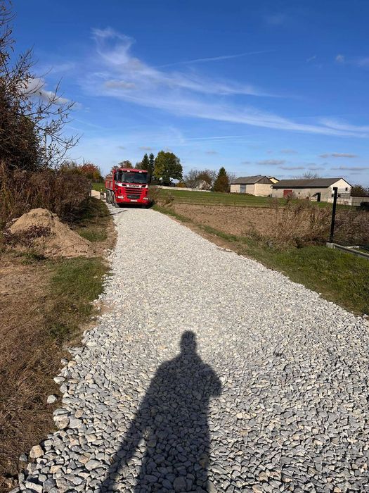 Usługi Koparką i koparko-Ładowarką, Transport Wywrotką, Prace Ziemne