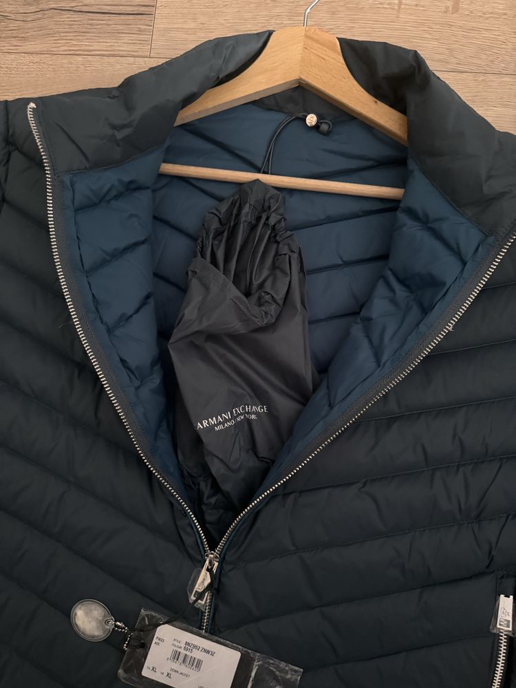 Чоловічий пуховик, куртка Armani Exchange XL оригінал!