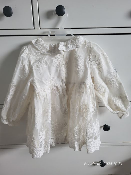 Sukienka ZARA elegancka roz. 98 chrzciny, komunia