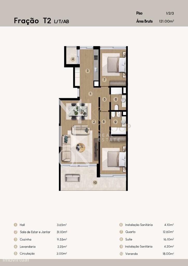 Apartamento T2 L I Edifício "Atlantic Hills"