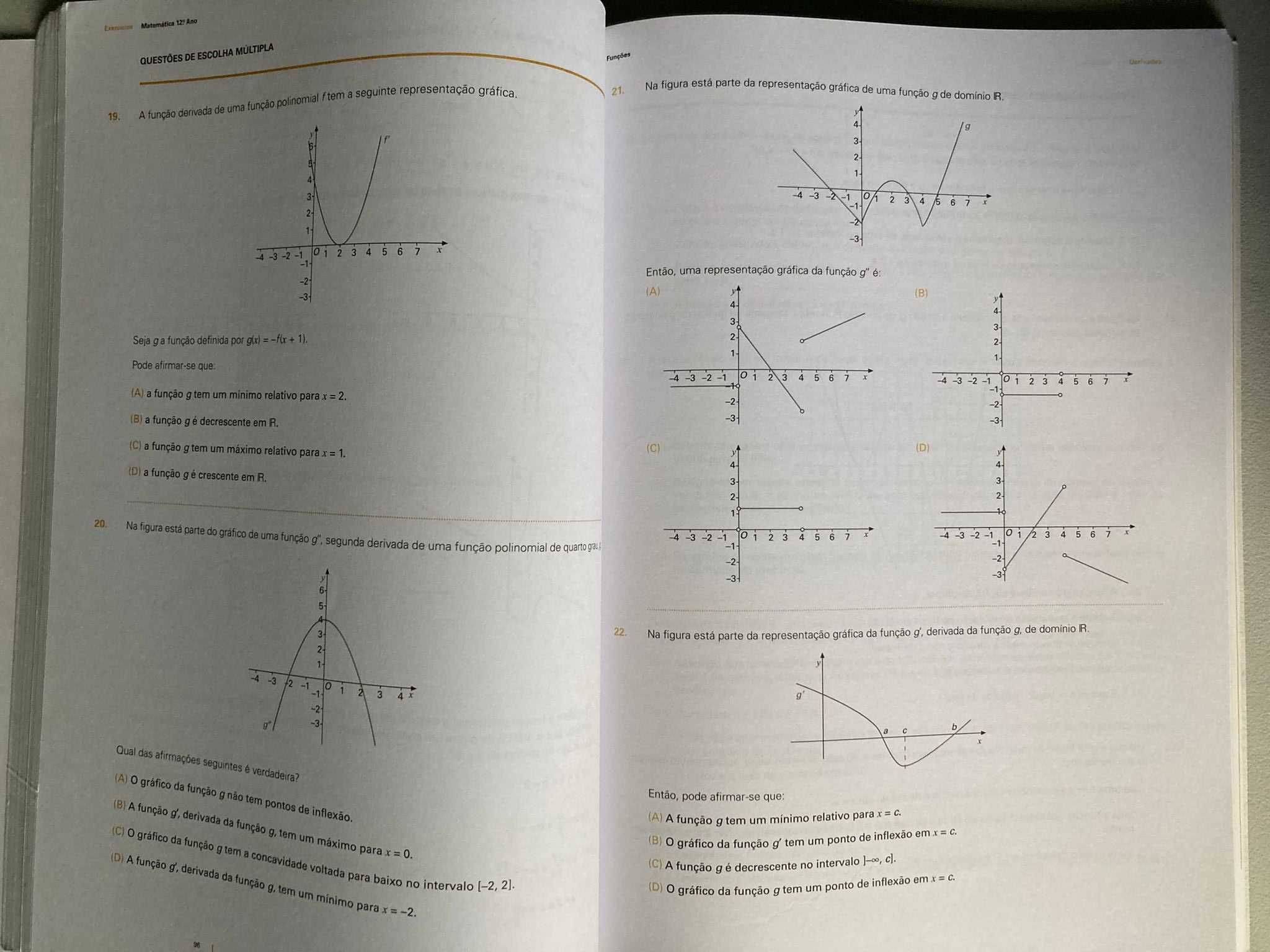 Exercícios de Matemática A (12º Ano de Escolaridade)