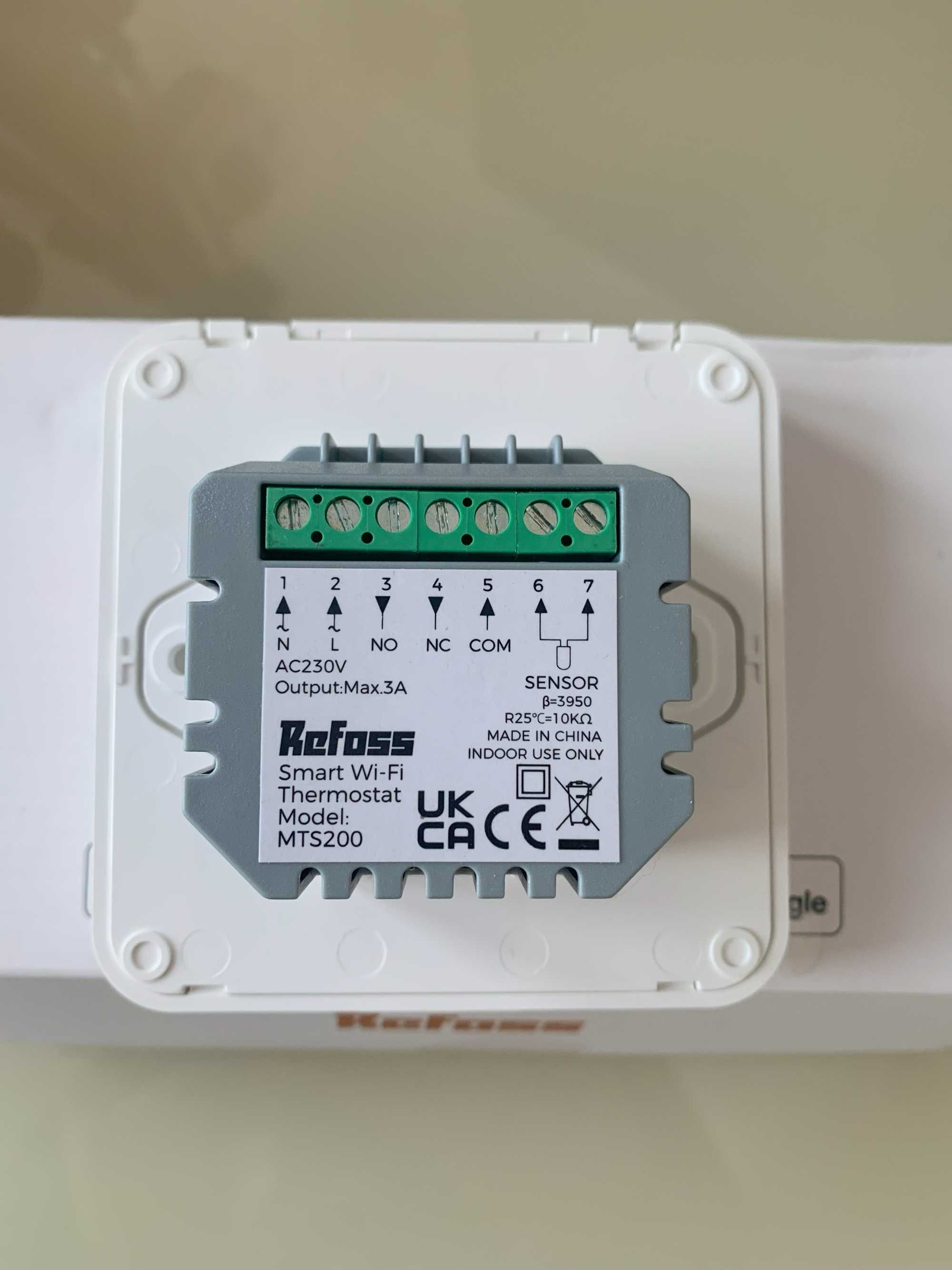 Розумний Wi-Fi термостат Refoss MTS200