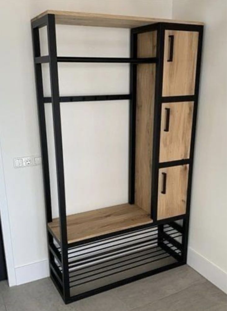 Zestaw wieszak z ławeczka loft