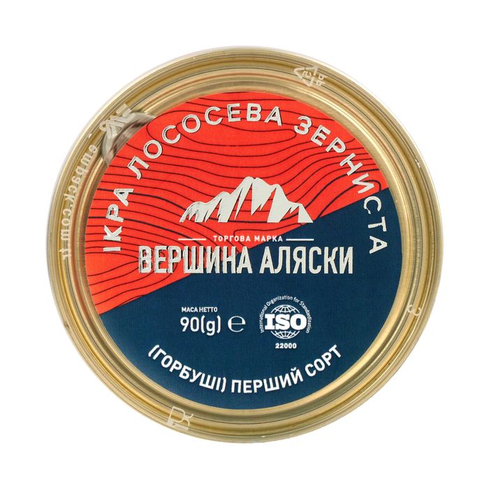 Ікра червона горбуші ТМ Вершина Аляски ж/б 90г