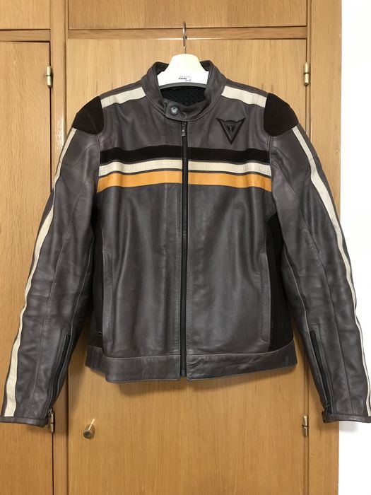 Casaco Motard Dainese em Pele Castanho (54=L) (NOVO)