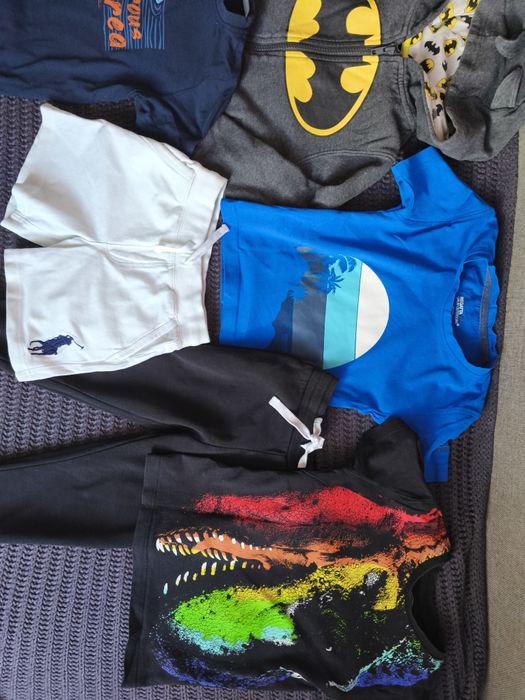 Zestaw ubrań Adidas, Ralph Lauren bluza dresy t-shirt r.98