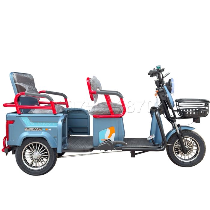 ‼️Электротрайк 2000W-72V-28Ah шини 10"