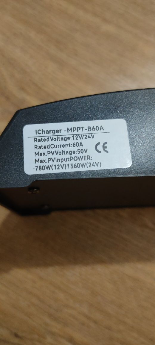 Контролеєр заряду сонячний 60 А MPPT 12/24 В Solar з дисплеєм і USB