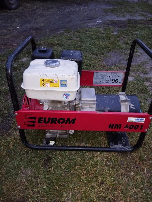 Agregat prądotwórczy generator Eurom HM 6001 Fogo Honda Gx 270