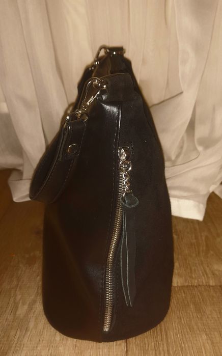 Сумка натур.  замша.