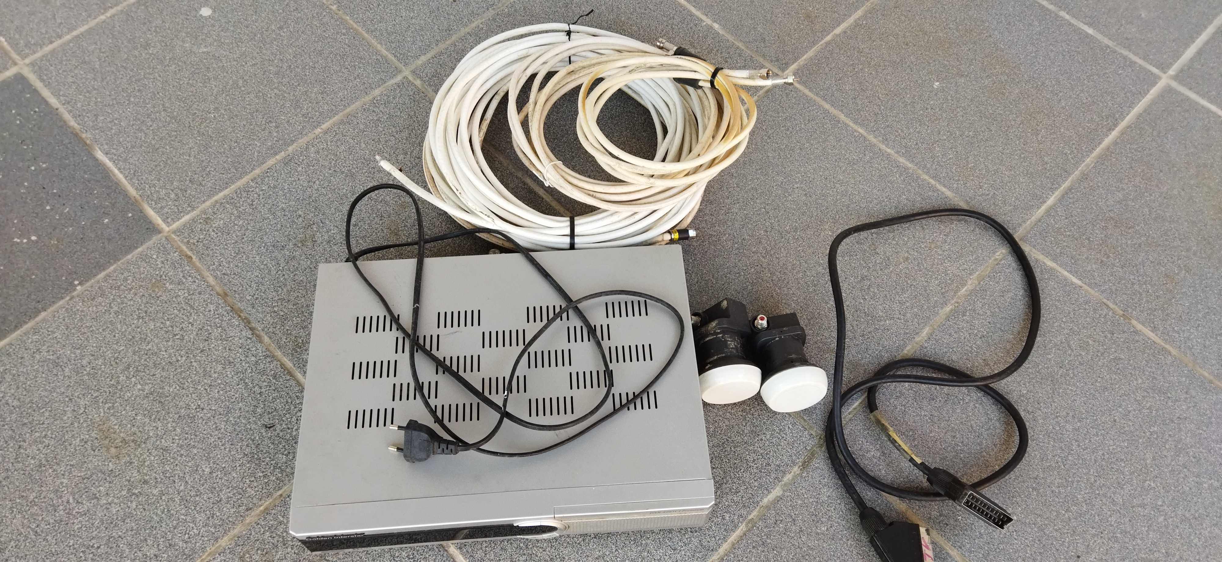 Kit- receptor+ antena satélite Golden Interstar