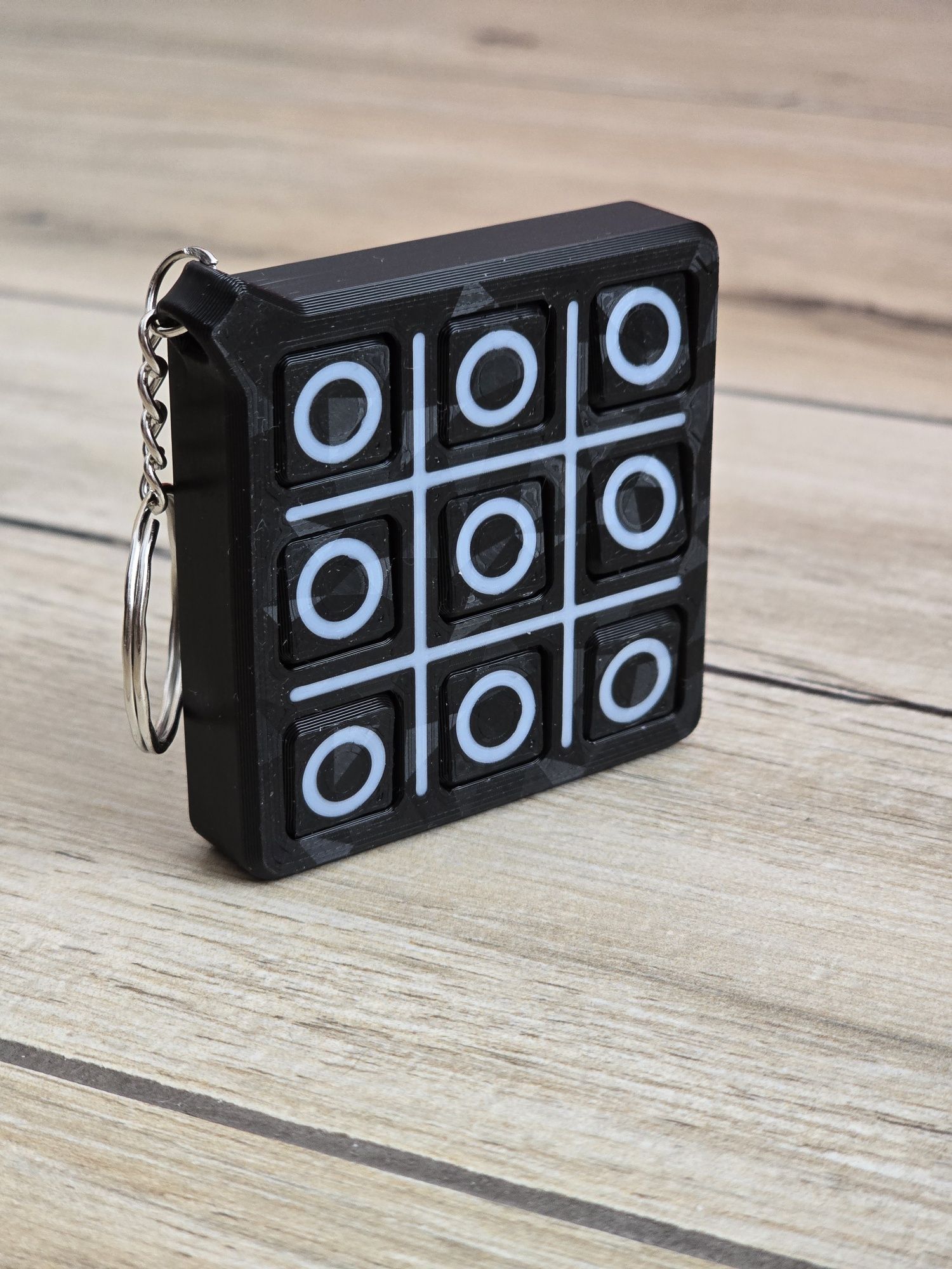 Brelok Gra Kółko i krzyżyk – Brelok 3d - Druk3d fidget Keychain