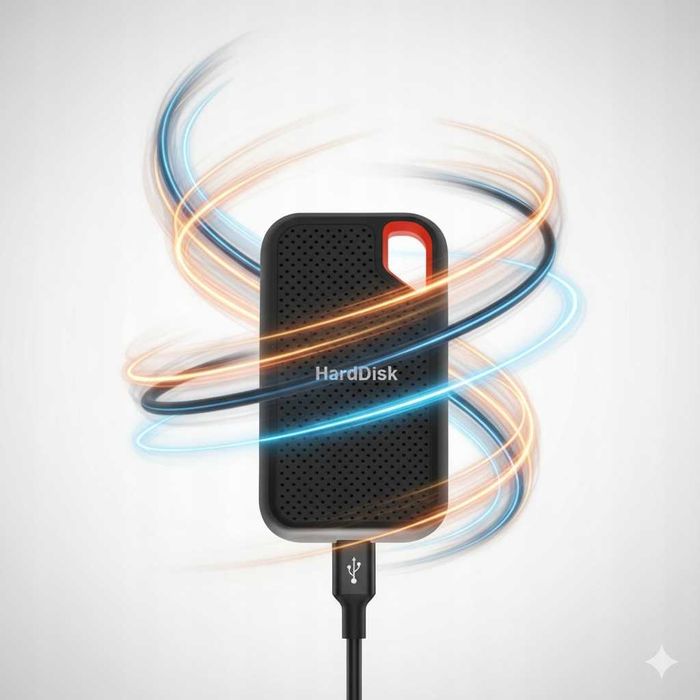 Dysk SSD Przenośny 2TB Do Telefonu iPhone Android Laptopa Mac Szybki