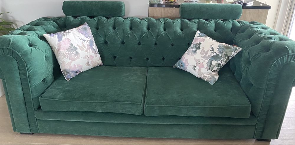 Sofa  Chesterfield Sommerset-butelkowa zieleń