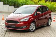 Ford C-MAX Tempomat GrzanaSzyba Navigacja Czytanie Znaków Asystent Pasa Klimatron