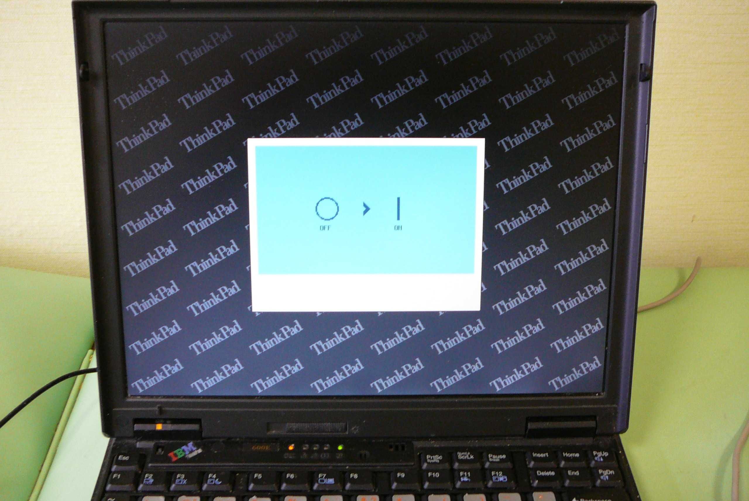 Раритетный ноутбук IBM ThinkPad Type 2645, рабочее состояние с 1998 г