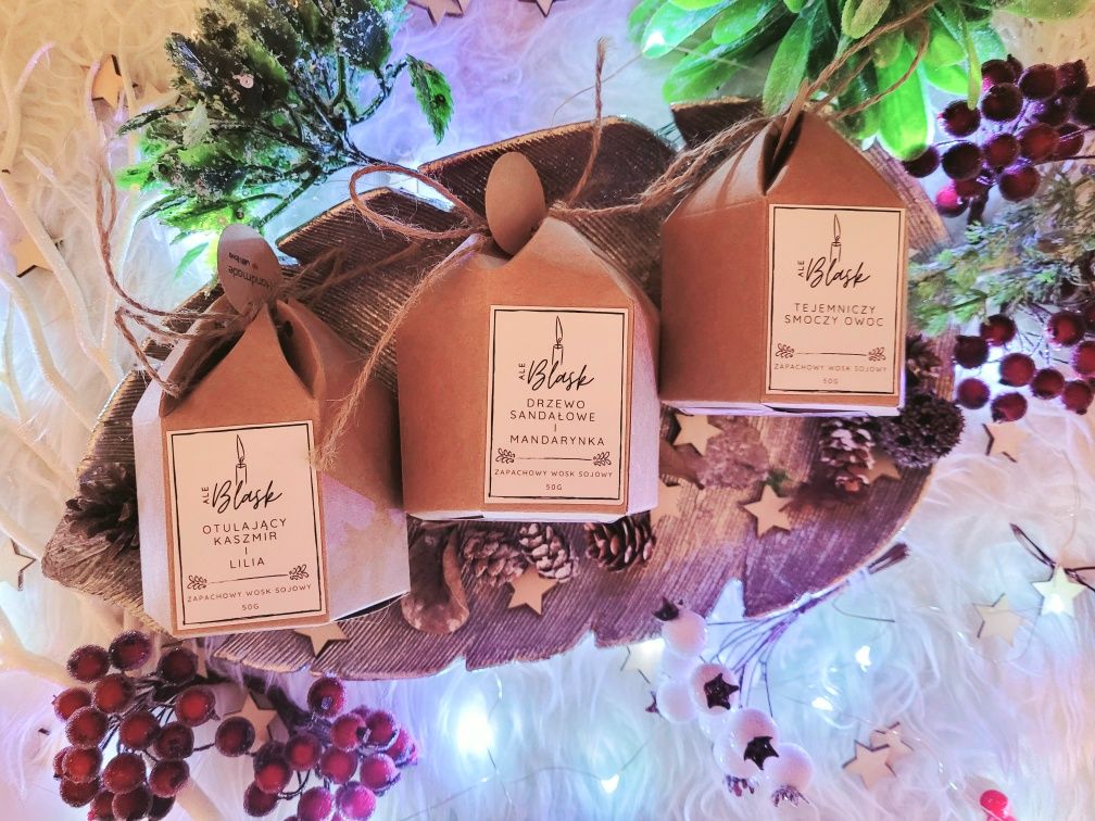 Wosk sojowy do kominka Świeża Lawenda zapachowy handmade 50g prezent