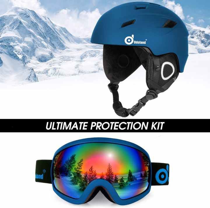 Продам горнолыжный шлем с очками для сноуборда