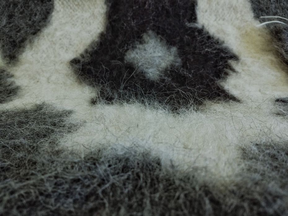 Карпатський Теплий плед шерстяний гуцулький ліжник з овечої шерсті Ліж