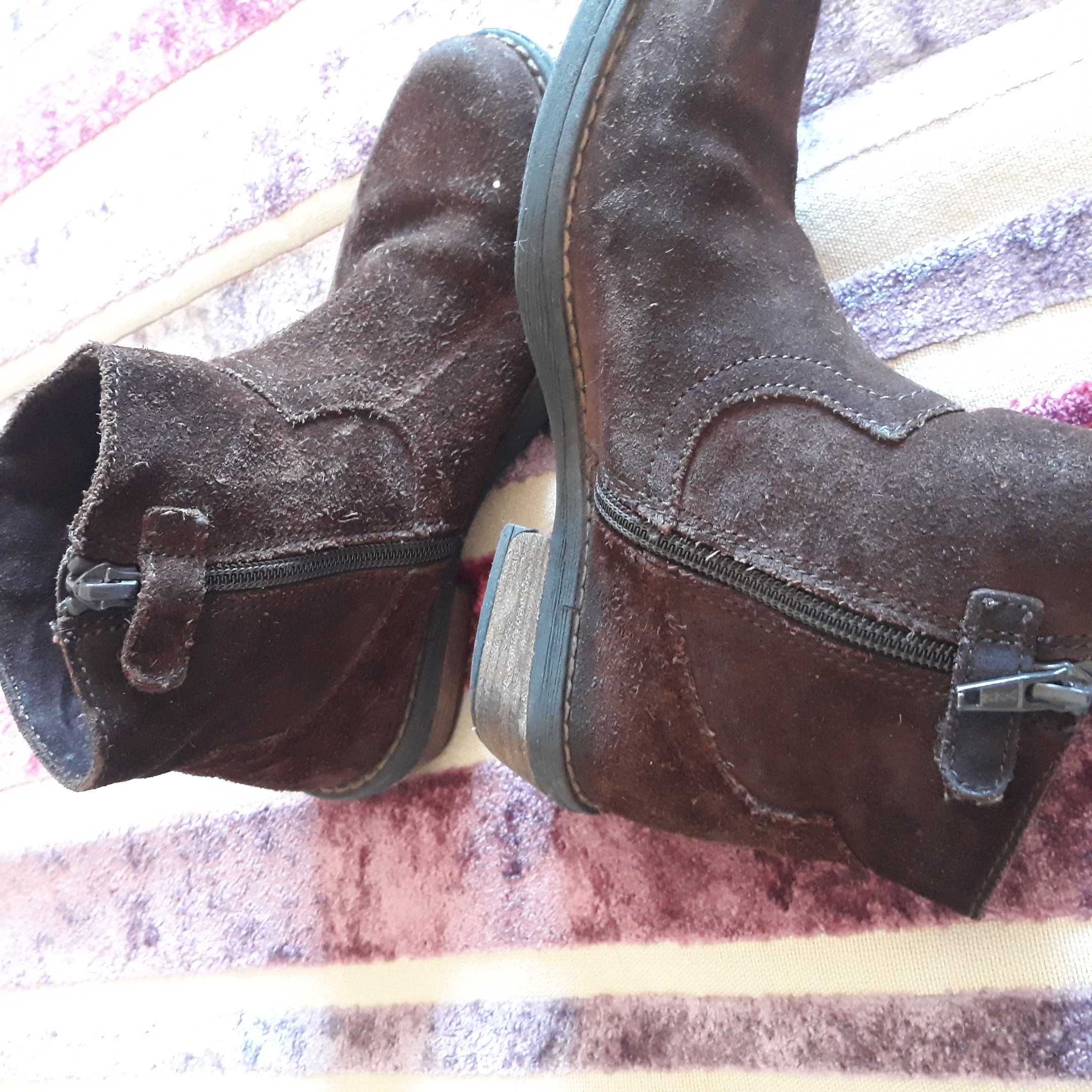 Botins e botas em pele, menina, 31 e 32