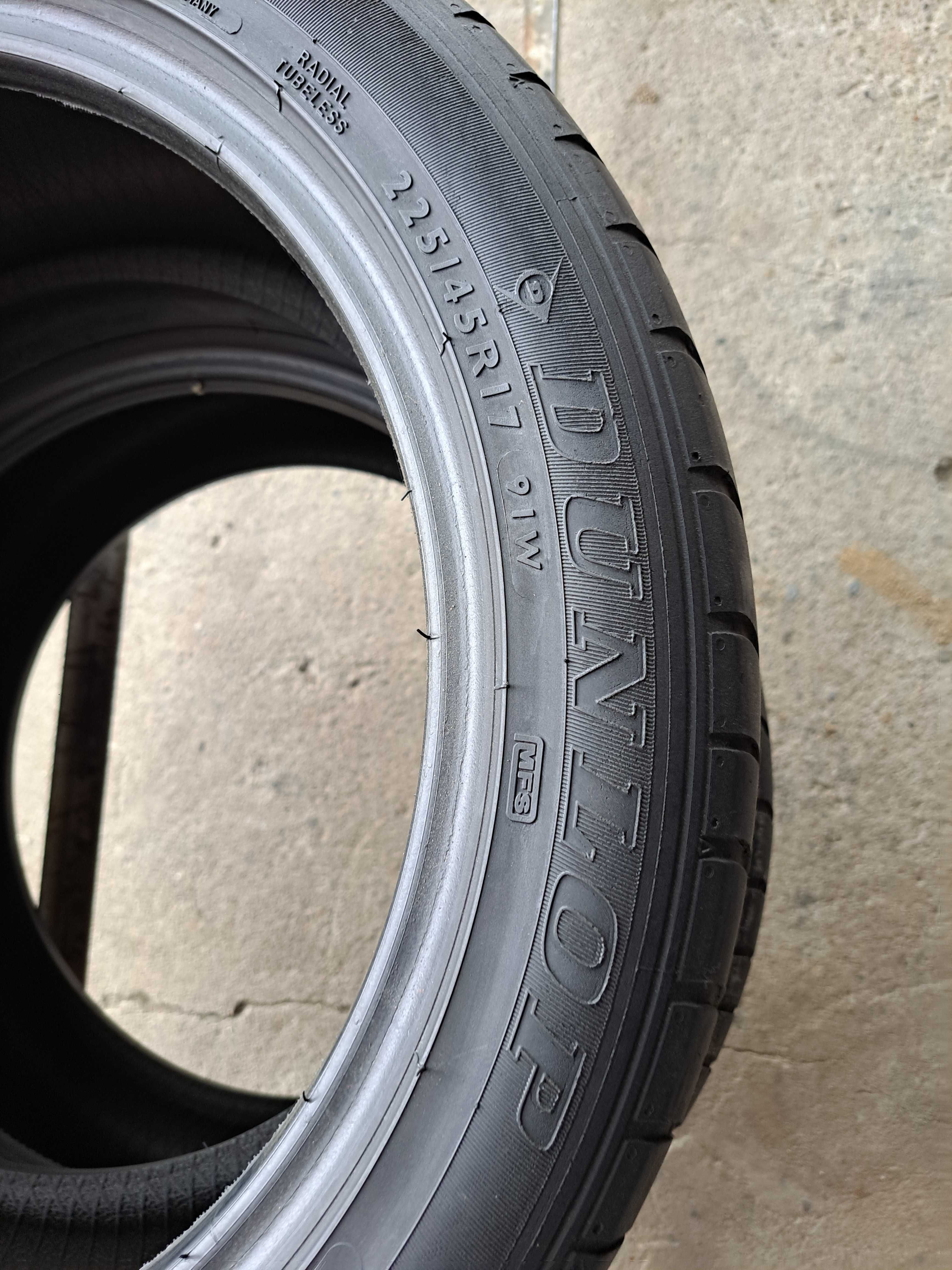 Opony Letnie 225/45R17 Dunlop 225/45/17 2szt Polecam!!