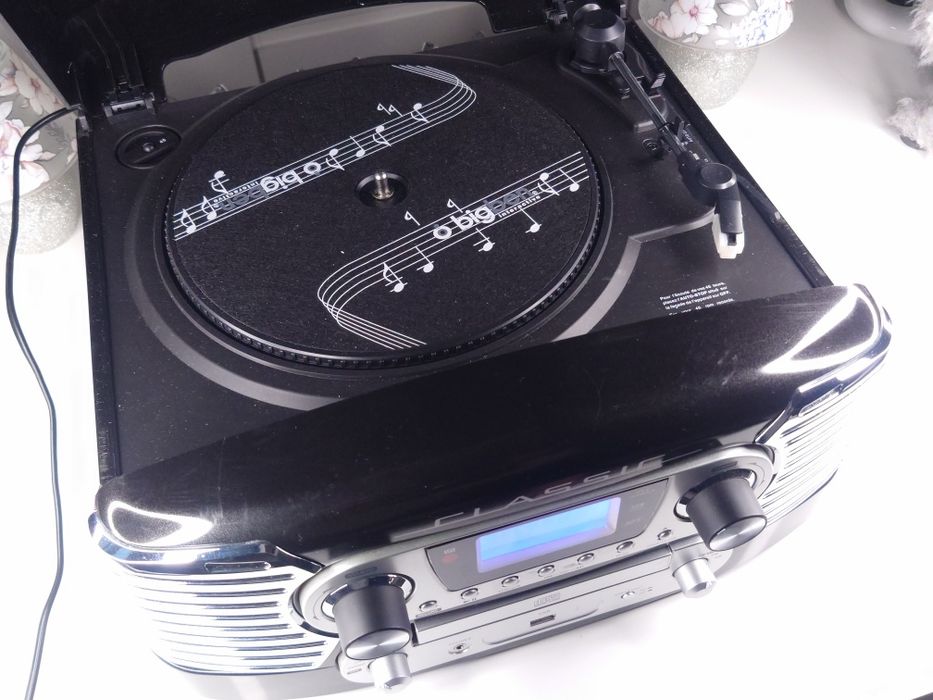 Gramofon multifunkcyjny odtwarzacz CD MP3 USB nagrywarka radio