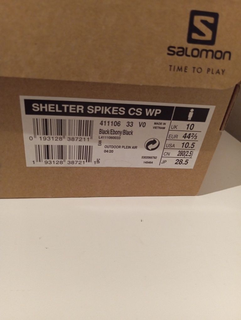 Męskie buty zimowe trekkingowe w góry z kolcami Salomon 44 2/3 salewa