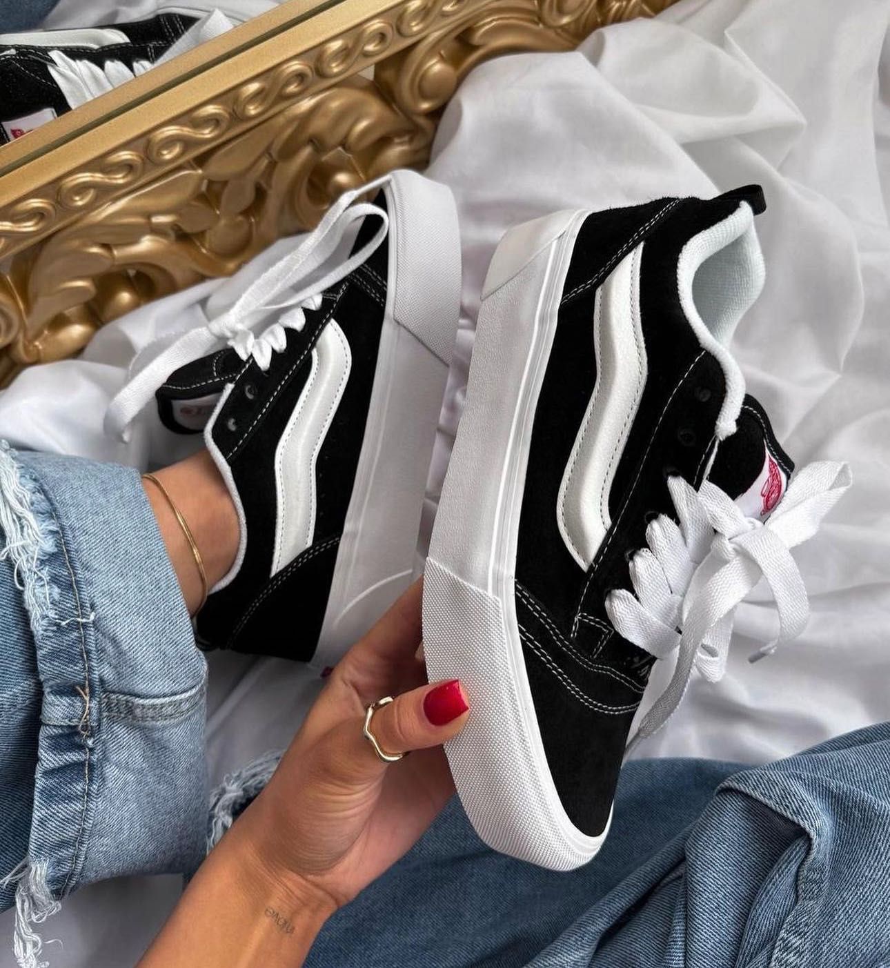 Vans Knu Skool Black, Ванси чорні унісекс