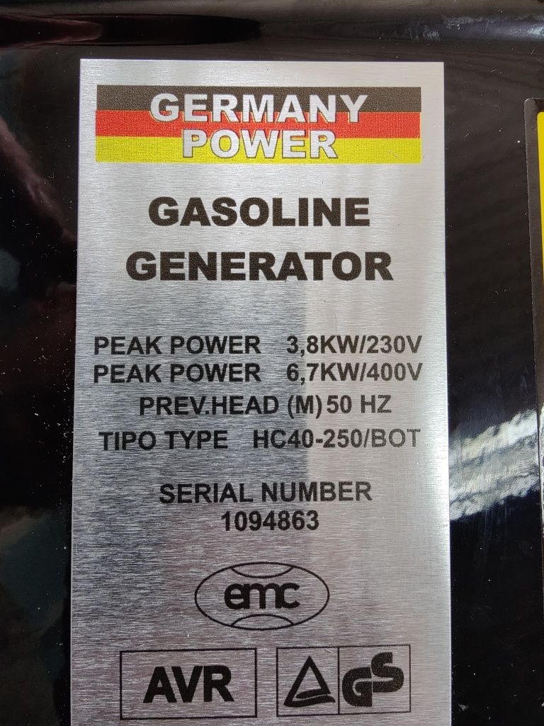 Agregat prądotwórczy, generator Bernsdorf BSF 922